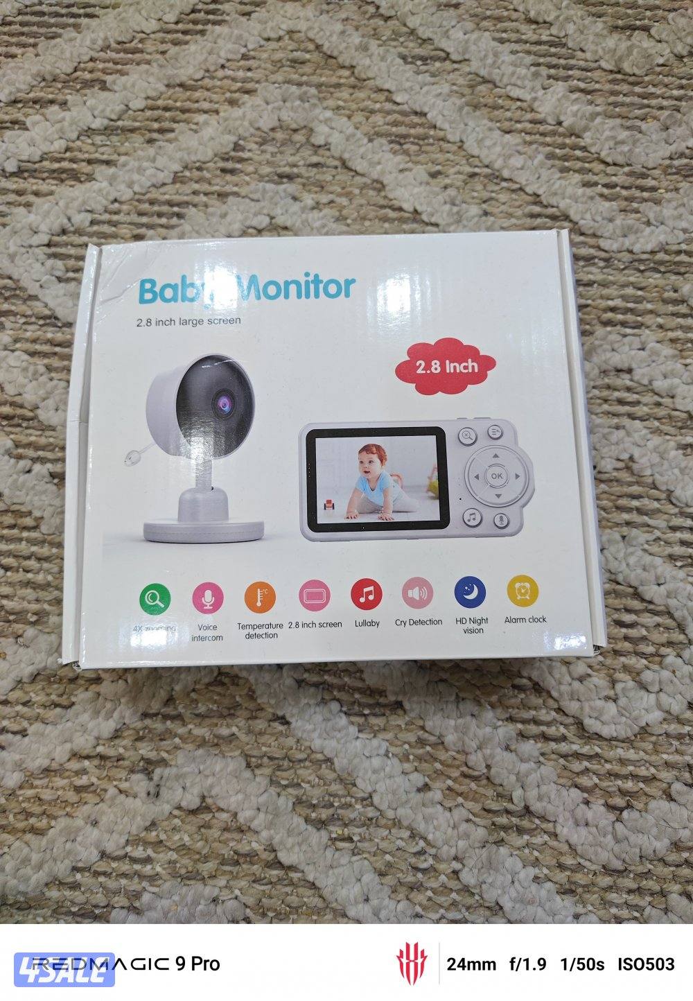 للبيع كاميرا مراقبة أطفال جديده لم تستخدم baby monitor1