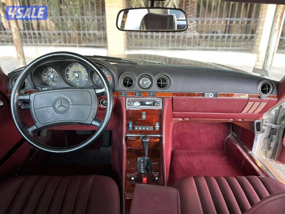 مرسيدس SL 560 موديل 1986 ماشي 106 ميل ليدور نظيف شرط الفحص8
