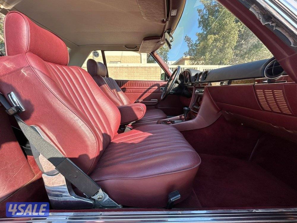 مرسيدس SL 560 موديل 1986 ماشي 106 ميل ليدور نظيف شرط الفحص11