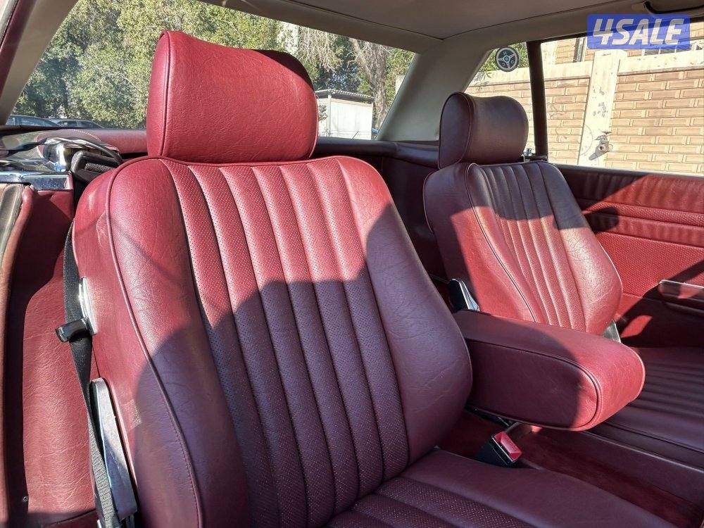 مرسيدس SL 560 موديل 1986 ماشي 106 ميل ليدور نظيف شرط الفحص12