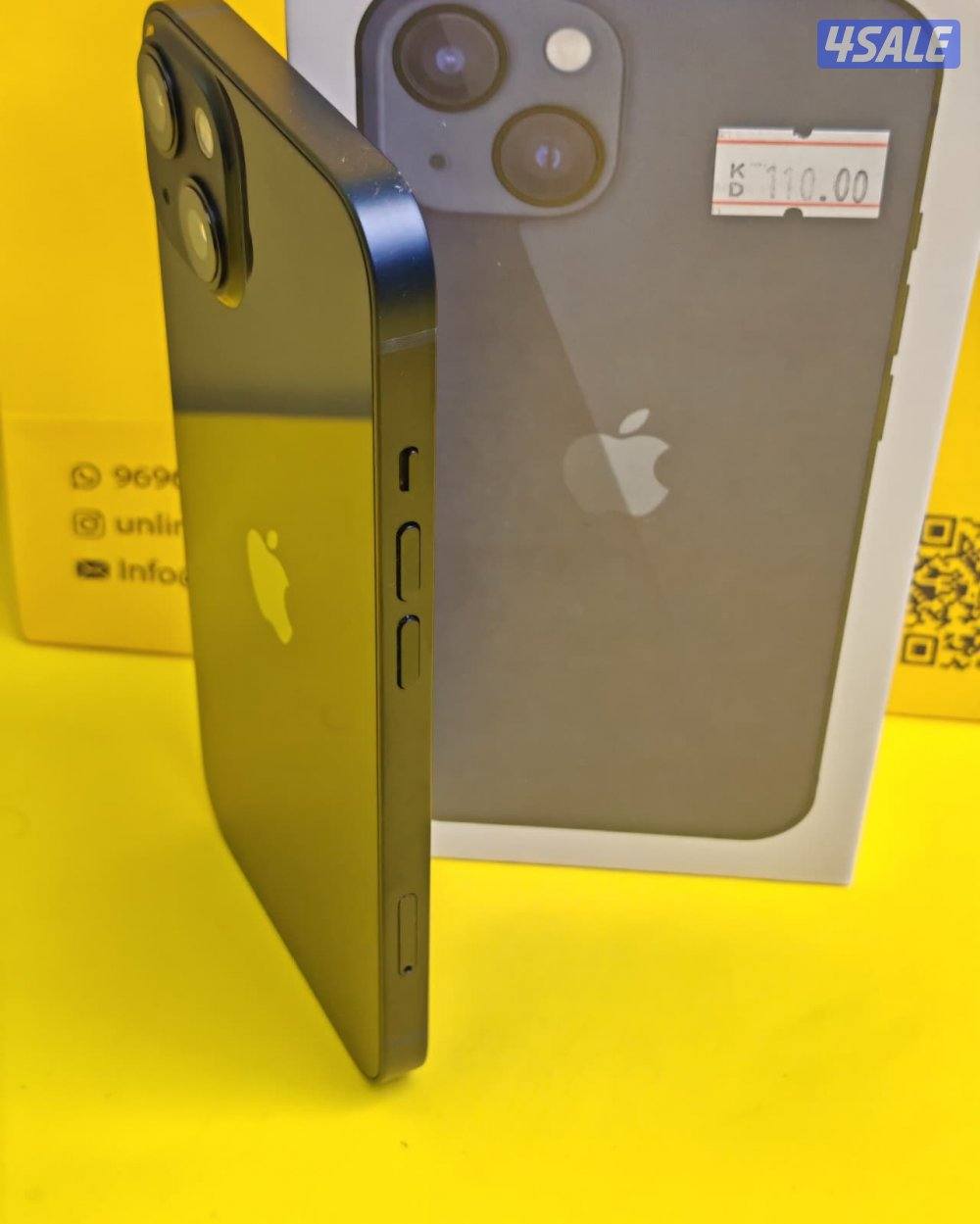 ايفون 13 – 128 جيجا – أسود iPhone 13 128GB Black – Battery 93%2