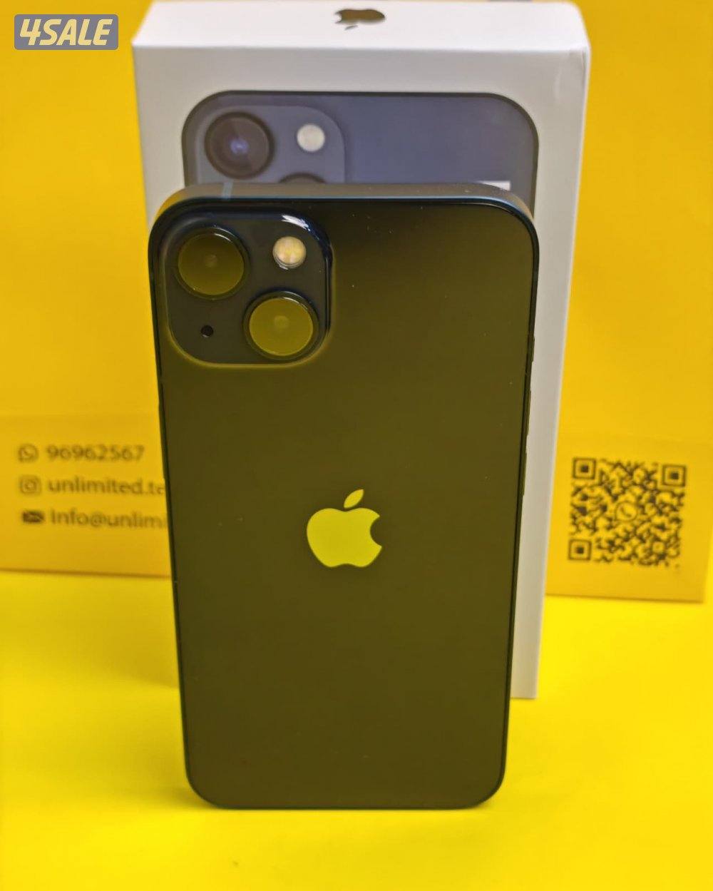 ايفون 13 – 128 جيجا – أسود iPhone 13 128GB Black – Battery 93%4