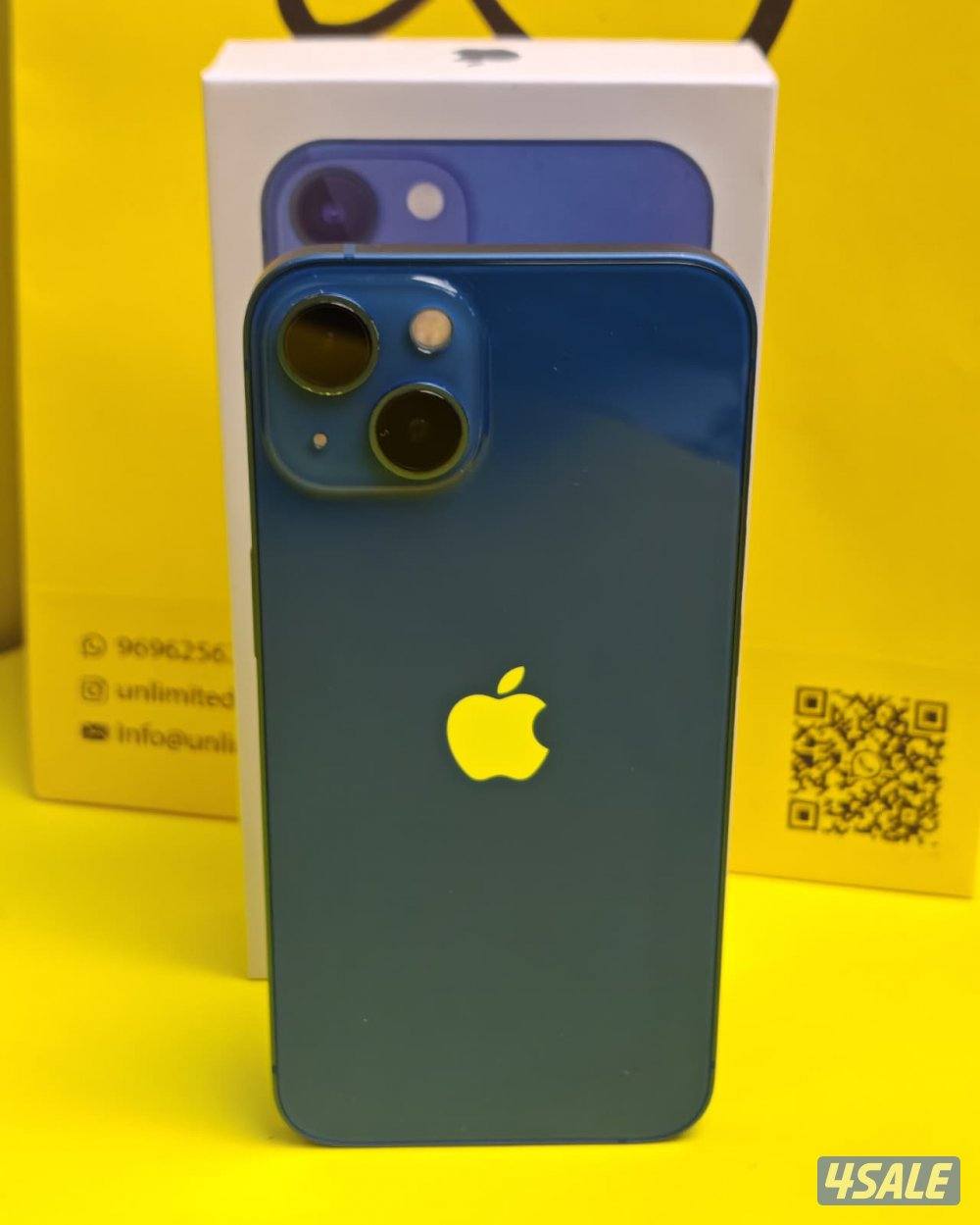 ايفون 13 – 128 جيجا – أزرق iPhone 13 128GB Blue – Battery 93%7