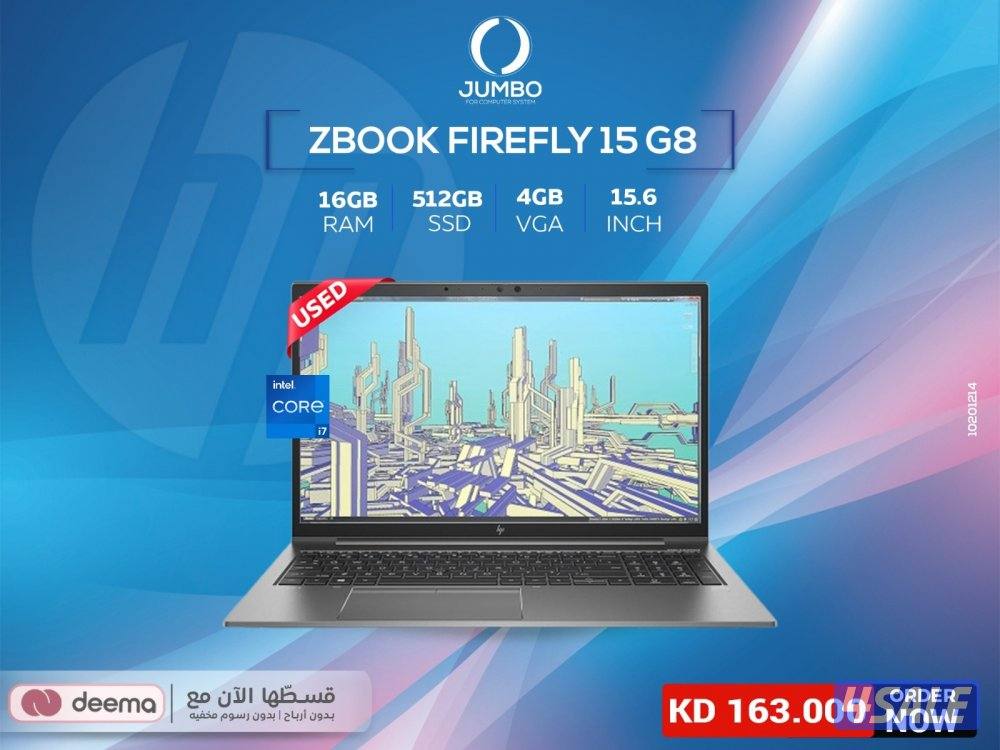قسط لابتوبك موديل اتش بي زد بوك فايرفلاي 15 G80