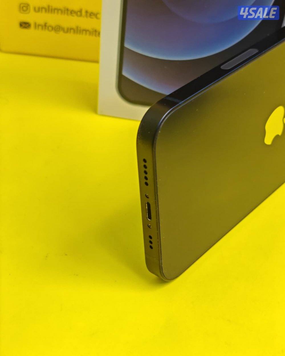 ايفون 12 – 256 جيجا – أسود iPhone 12 256GB Black – Battery 88%1