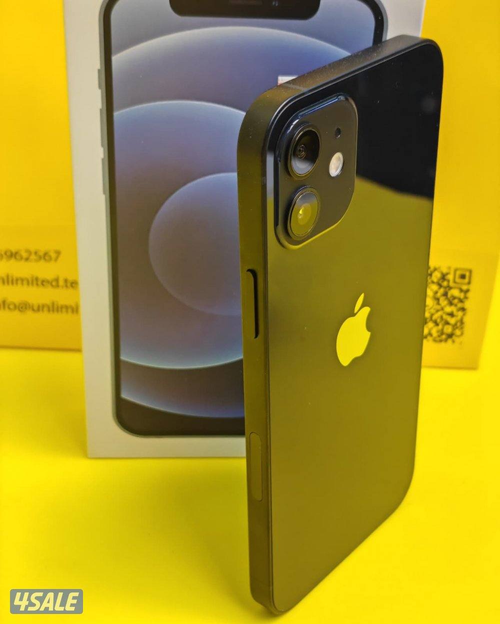 ايفون 12 – 256 جيجا – أسود iPhone 12 256GB Black – Battery 88%4