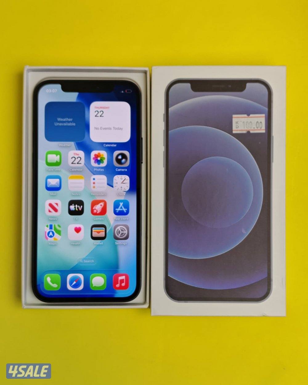 ايفون 12 – 256 جيجا – أسود iPhone 12 256GB Black – Battery 88%6