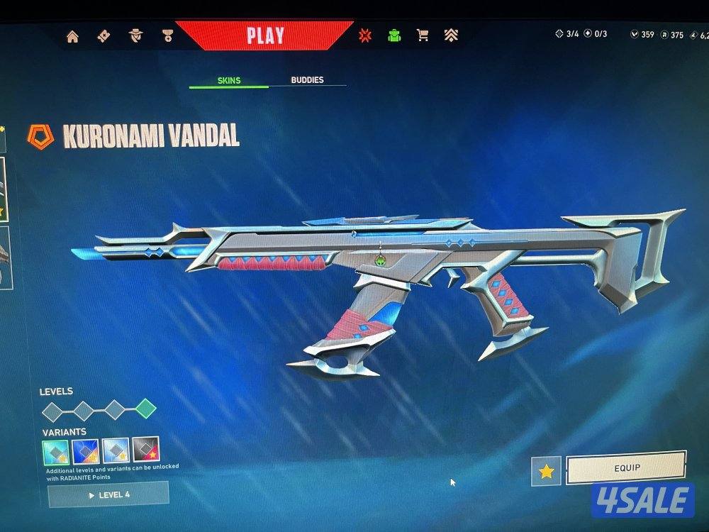 حساب فالورانت Valorant + skins + Asc peak3