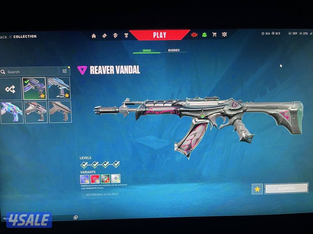 حساب فالورانت Valorant + skins + Asc peak5