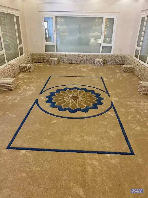 تفصيل وتنجيد مخاد ومراكي اسفنج البغلي سجاد  ساده ومشجر نكشات حفر يدوي11