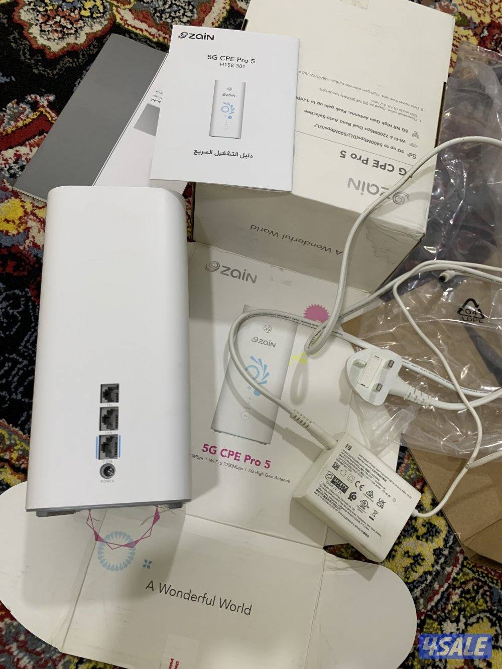 راوتر هواوي برو 5 الخامس فايف جي 5g نظيف جدا مع الشحن الاصلي7