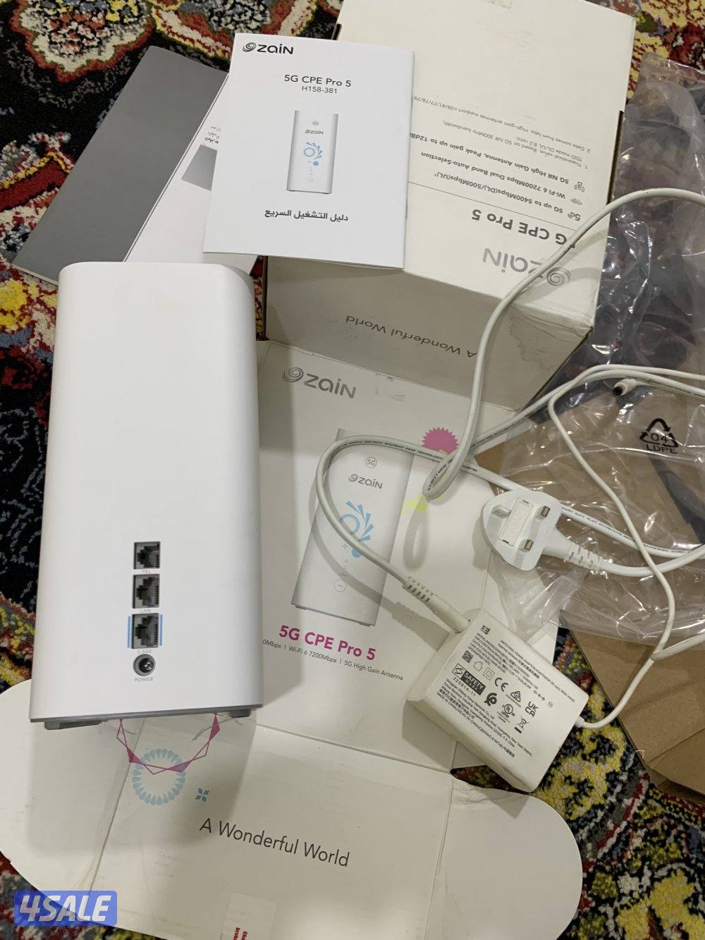 راوتر هواوي برو 5 الخامس فايف جي 5g نظيف جدا مع الشحن الاصلي8