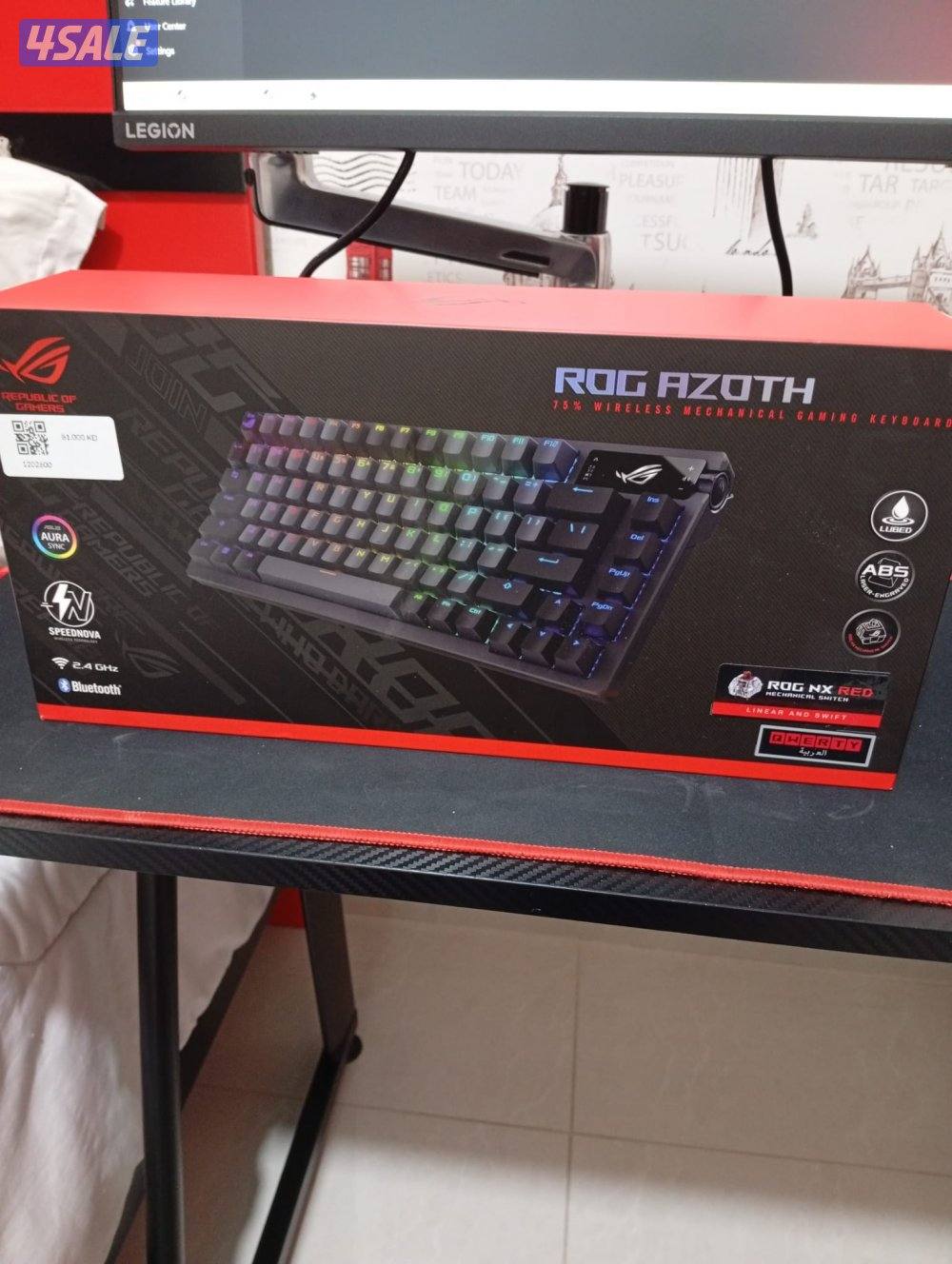 Asus M701 Rog Azoth 75% Wireless Mechanical Gaming Keyboard Rog NX Red4