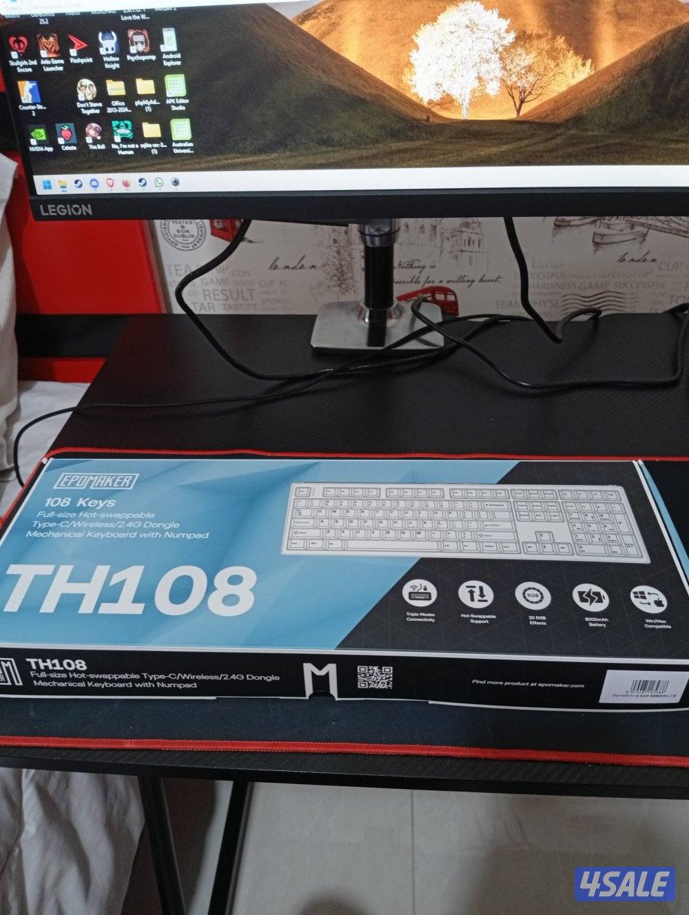 EPOMAKER TH108 100% Full Size Hot-Swap Gasket-Mounted 3 mode2