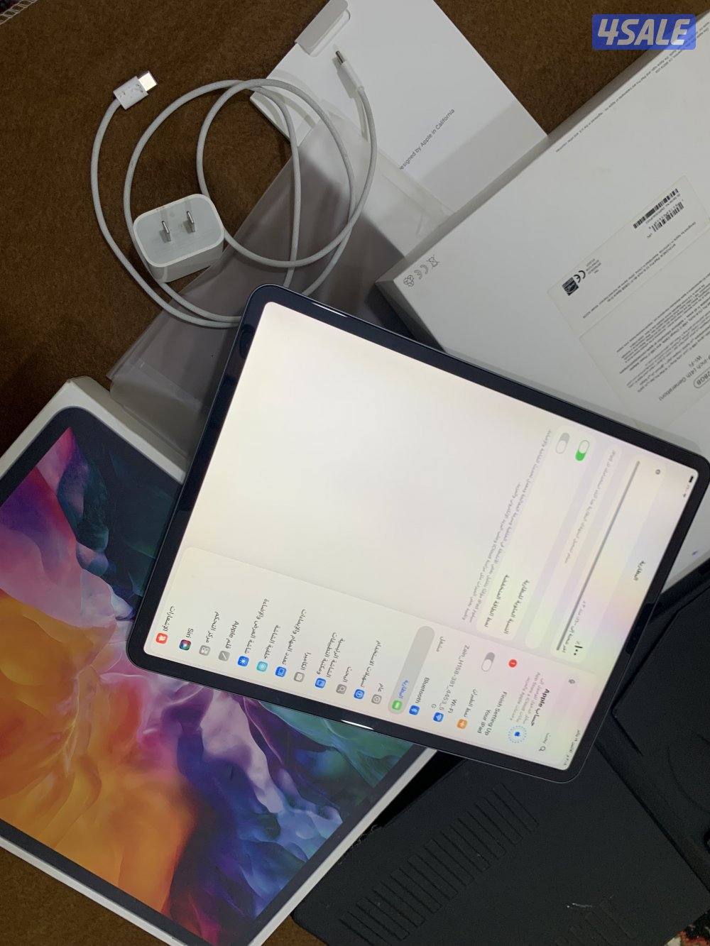 ايباد ابل برو 12.9 انش 128 قيقا نظيف بطارية 92 مع الاغراض كامله7