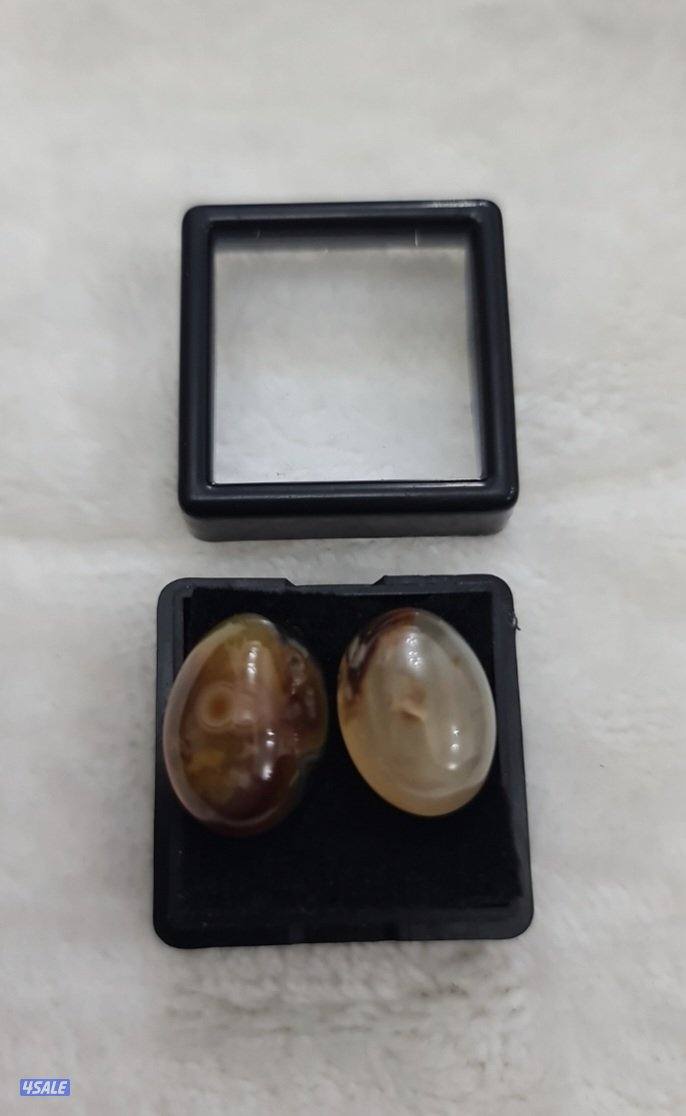 للبيع مجموعة حجر عقيق أصلي فاخره3