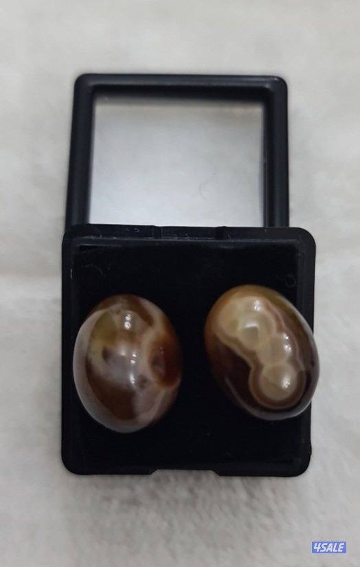 للبيع مجموعة حجر عقيق أصلي فاخره5