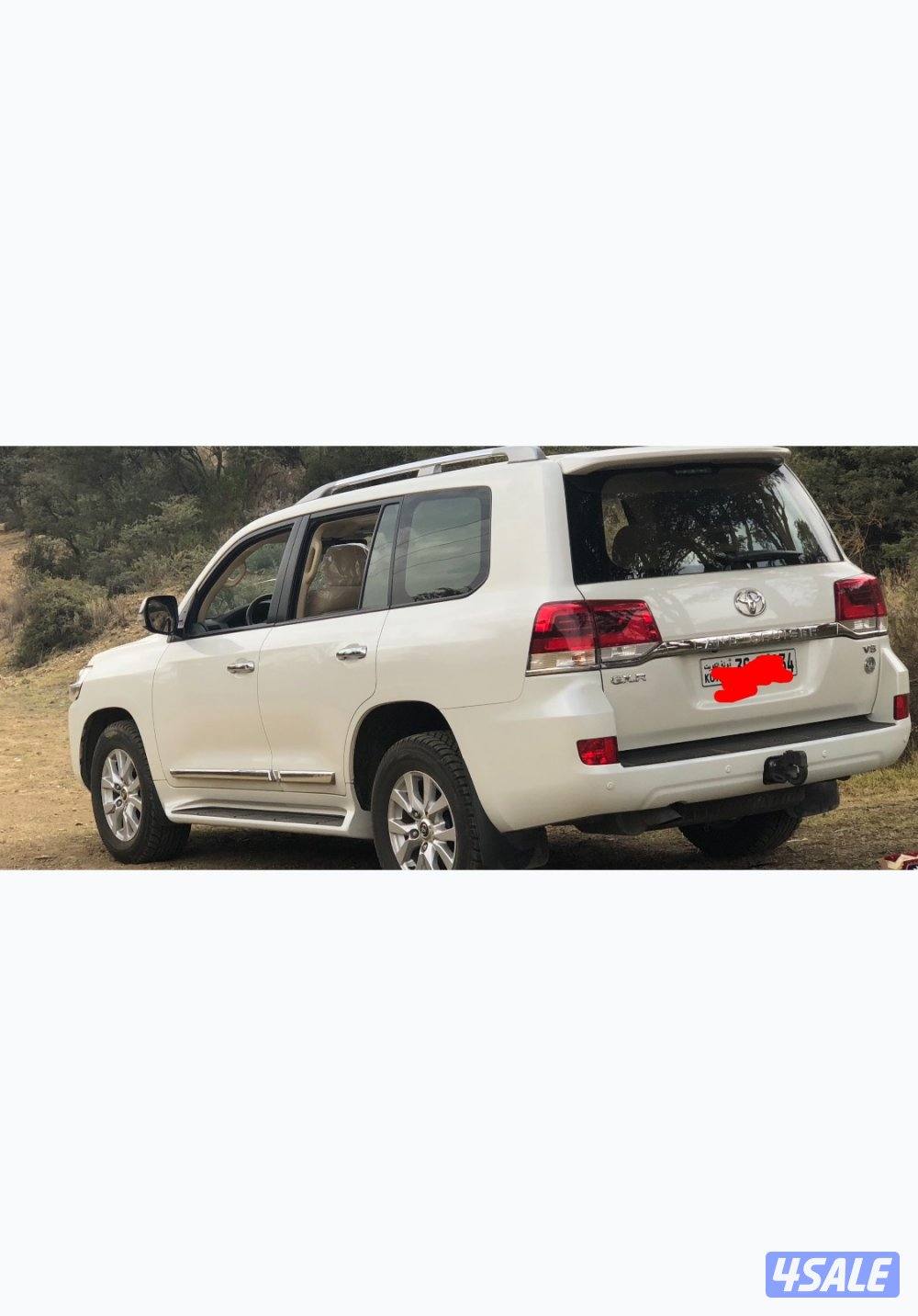 لاند كروزر 2016 ابيض داخل بيج مخمل كامل المواصفات… مالك اول0