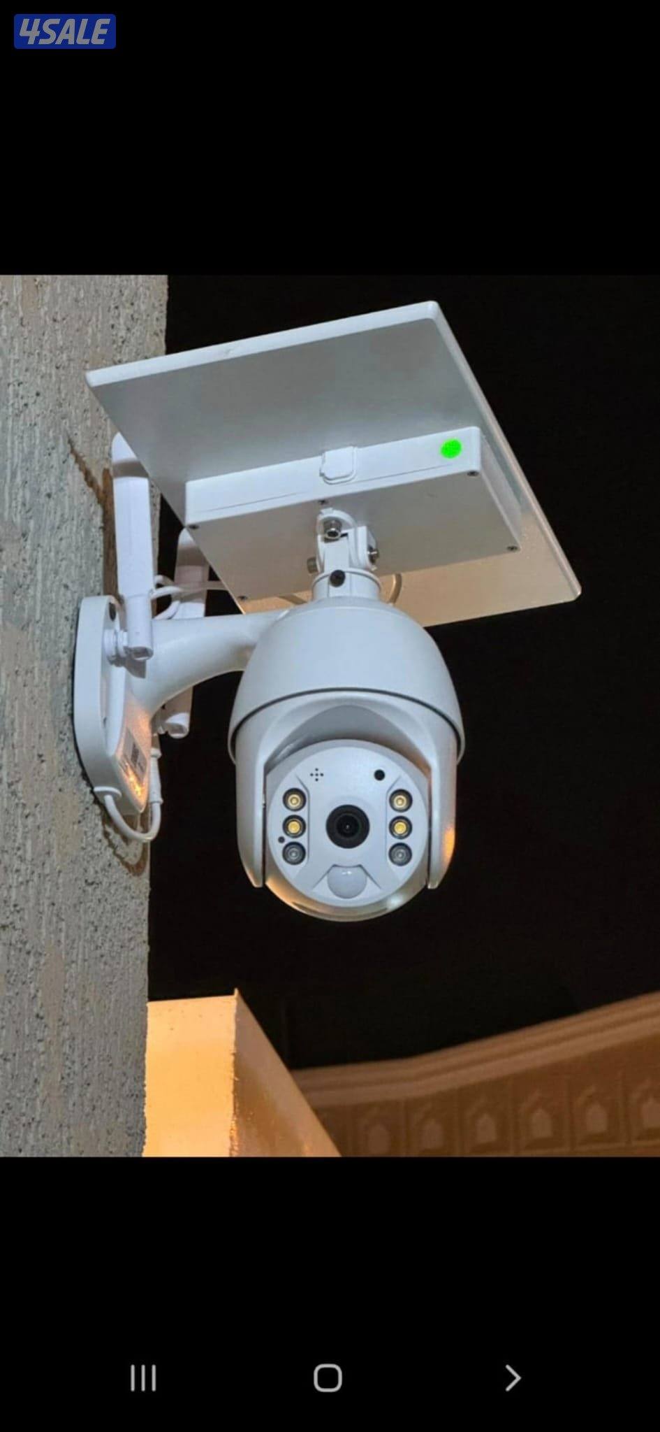 كاميرا طاقه شمسيه متحركه بجميع الاتجاهات صوت صوره سبيكرمايك3