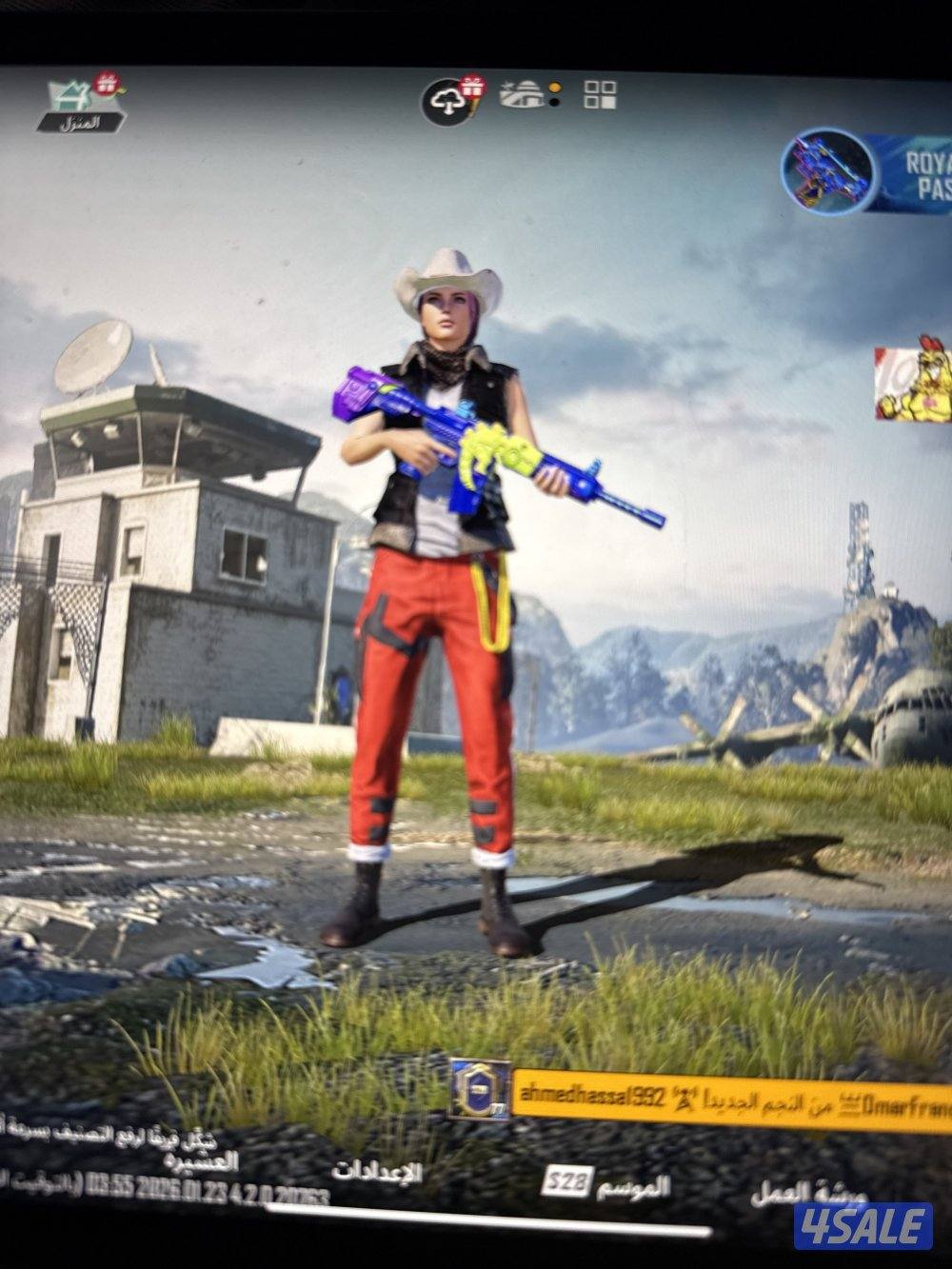 للبيع حساب ببجي نوادر الرجا صامل جاهل لا يدخل واتساب0