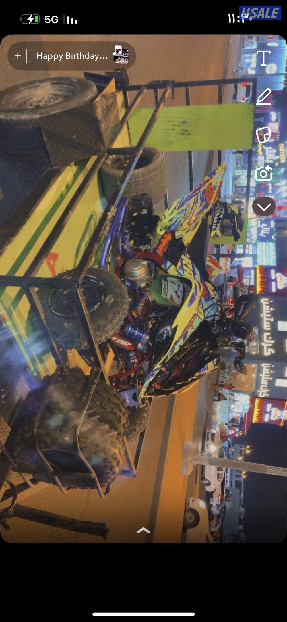 للبيع رابتر ٢٠٠٩ عليه اغراض وكسسوارات معى العربانه ولبس سيفتي وخوذه3