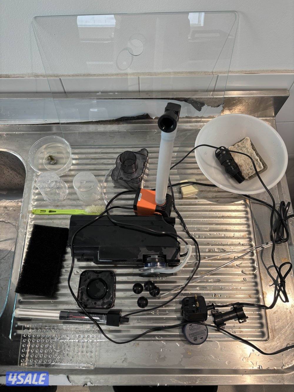 حوض سمك ماي بحر مالح ٥٠ لتر dupla اللماني فاضي البيع لعدم التفرق2