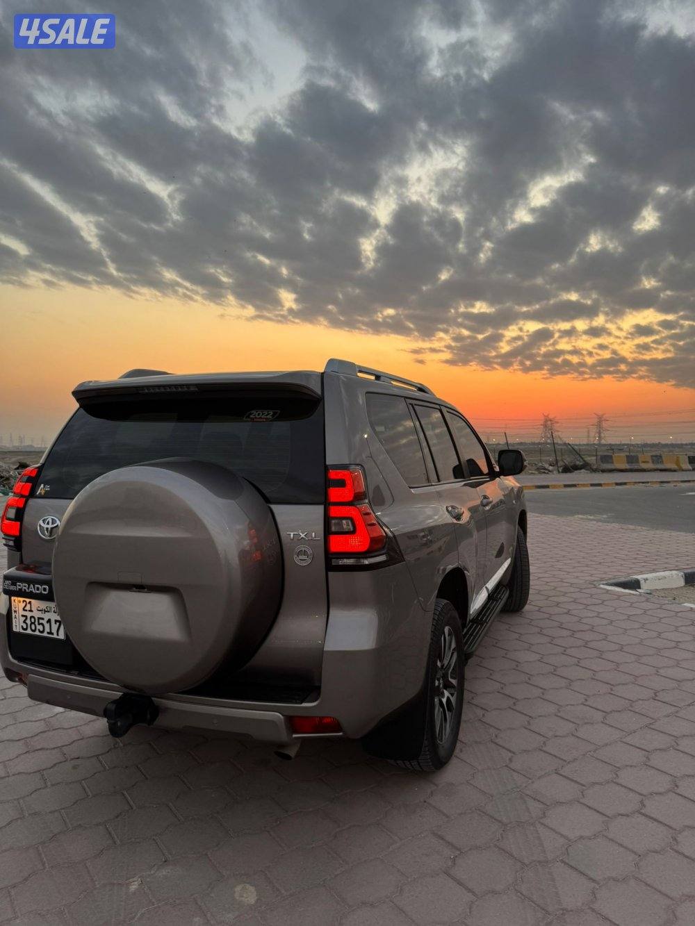 برادو TX.L ٢٠٢٢ الساير عداد ٦٢ ألف شرط الفحص صبغ وكاله كامل مواصفات3