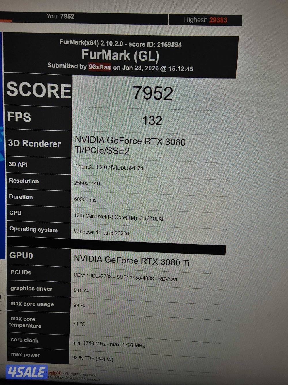 Gigabyte RTX 3080 Ti 12GB GDDR6X Gaming OC9