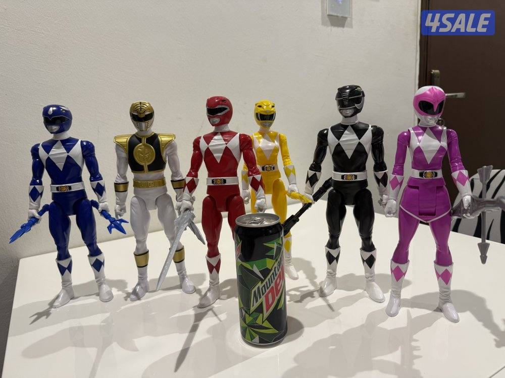أكشن فيجرز ٦ شخصيات باور رينجرز جيل الطيبين بحجم ١/٦0