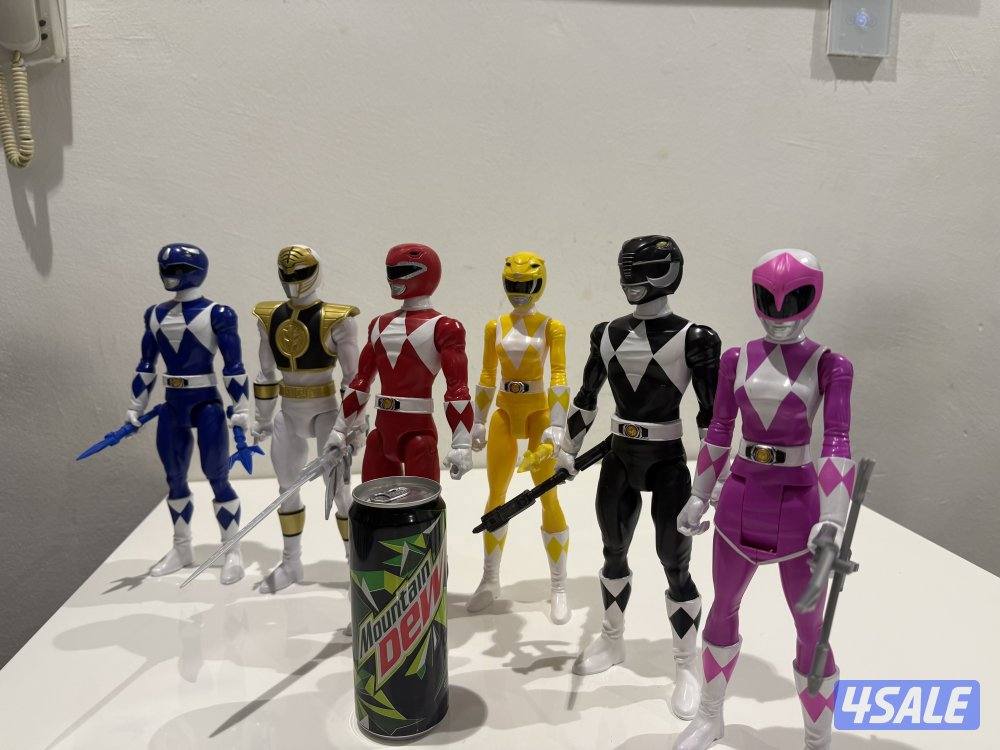 أكشن فيجرز ٦ شخصيات باور رينجرز جيل الطيبين بحجم ١/٦3