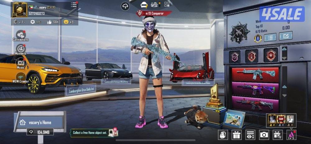 حساب ببجي الفل75 المجوعه6011