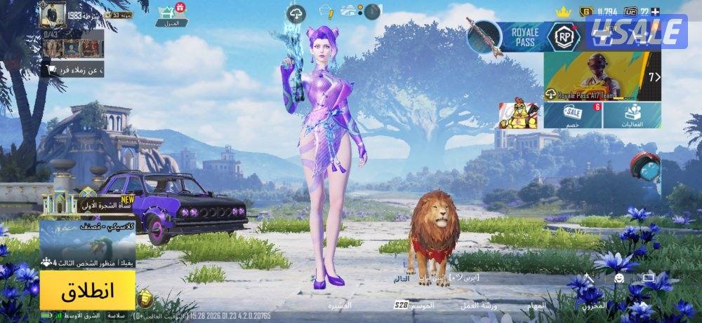 للبيع حساب بوبجي العالميه0