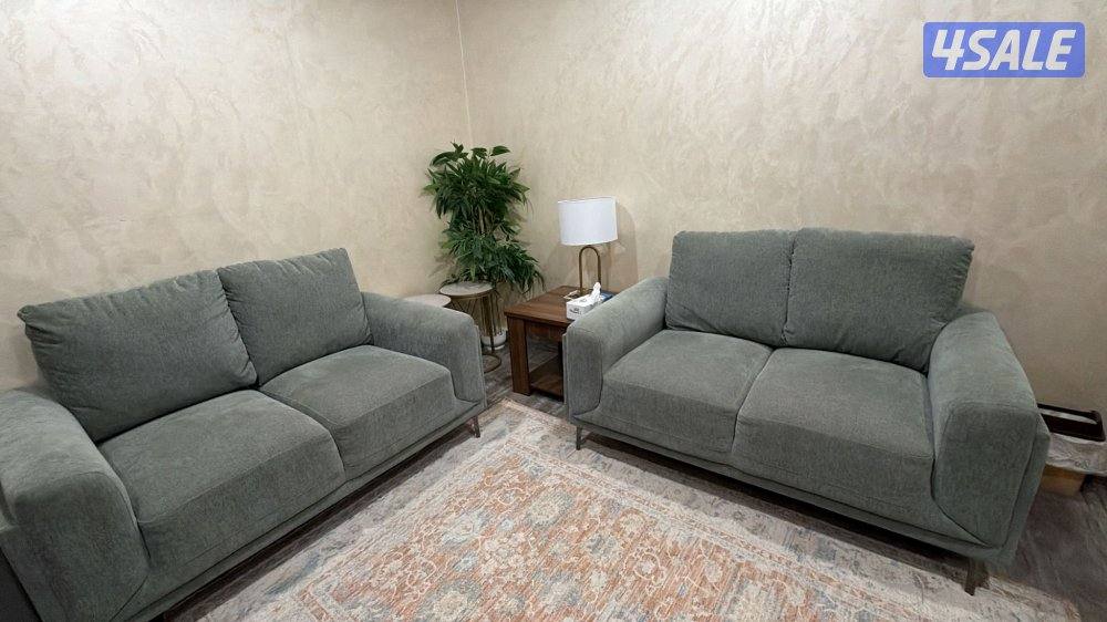 للبيع صوفا نوع جيما بمقعدين من صفاة هوم مستعمله شبه جديدة4