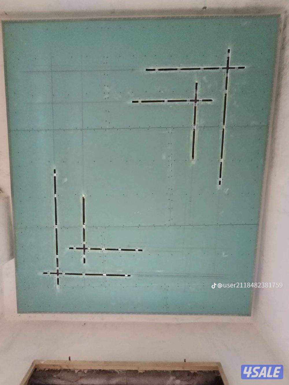 gypsum board chiling partition 60x60 all decor service5