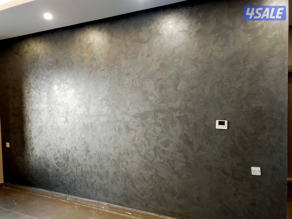 اصباغ وتركيب ورق جدران وتركيب باركيه خشب5