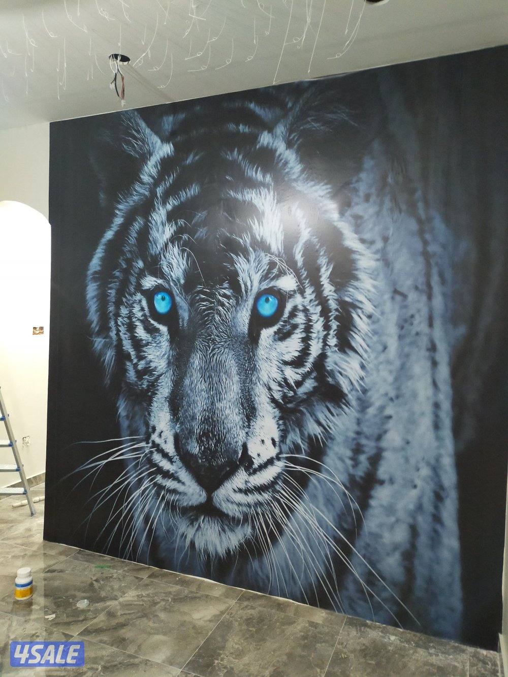 اصباغ وتركيب ورق جدران وتركيب باركيه خشب7