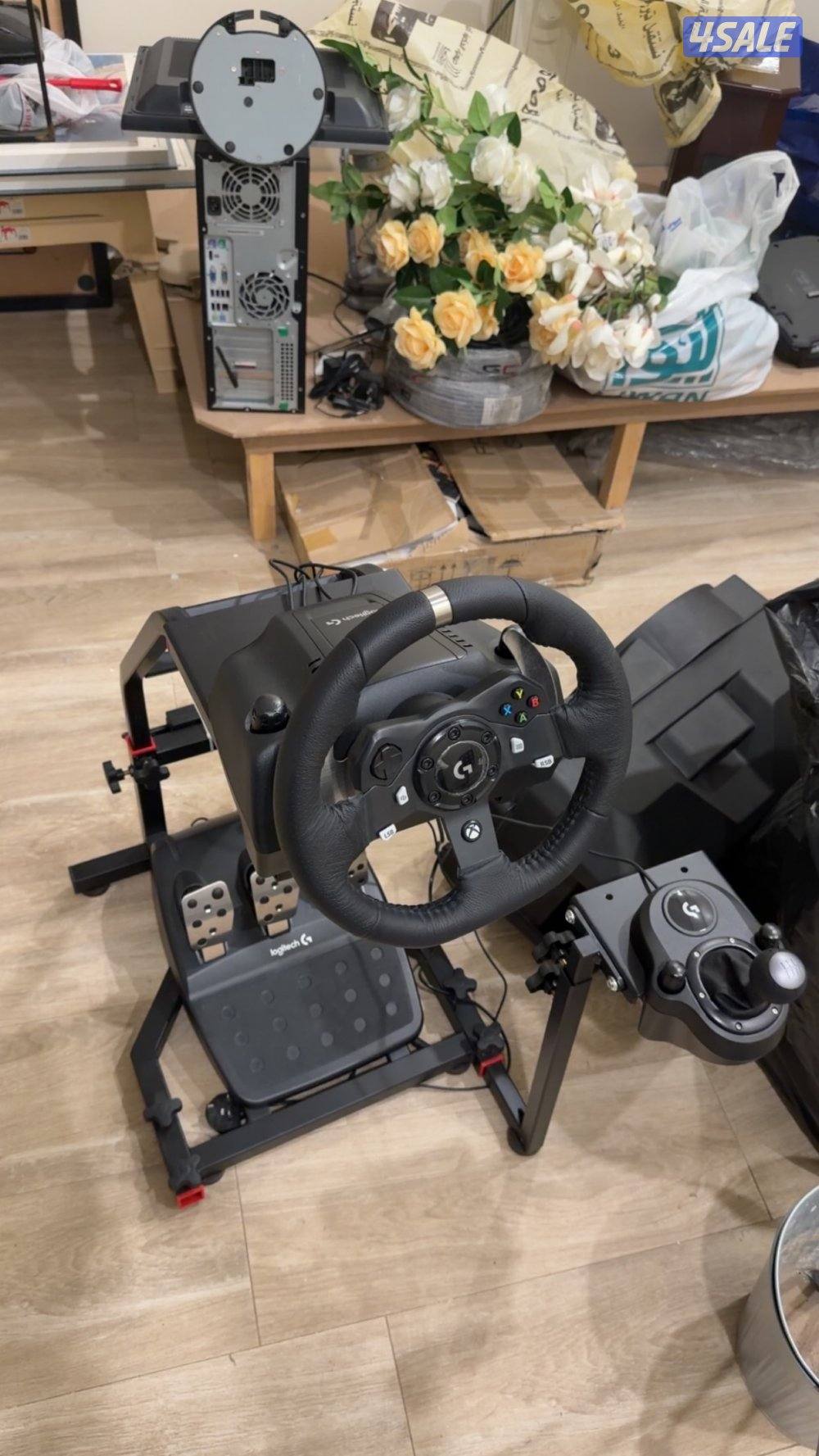 طقم قيادة سباقات احترافي logitech الاستخدام مره واحده البيع لاعلى سعر0