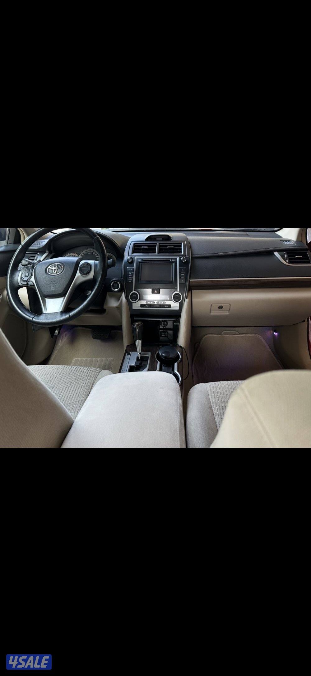 للبيع كامري GLX موديل 2014 عداد 99200 KM قابل للزياده اللون عنابي1