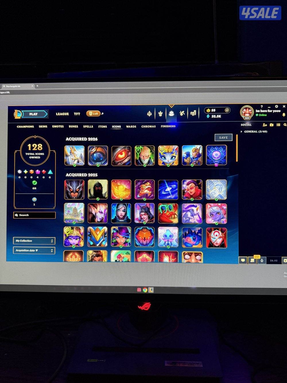 للبيع اكاونت لعبت لول0