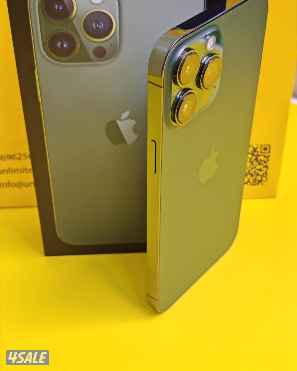 ايفون 13 Pro Max 256GB أخضر iPhone 13 Pro Max 256GB Green – Battery 825