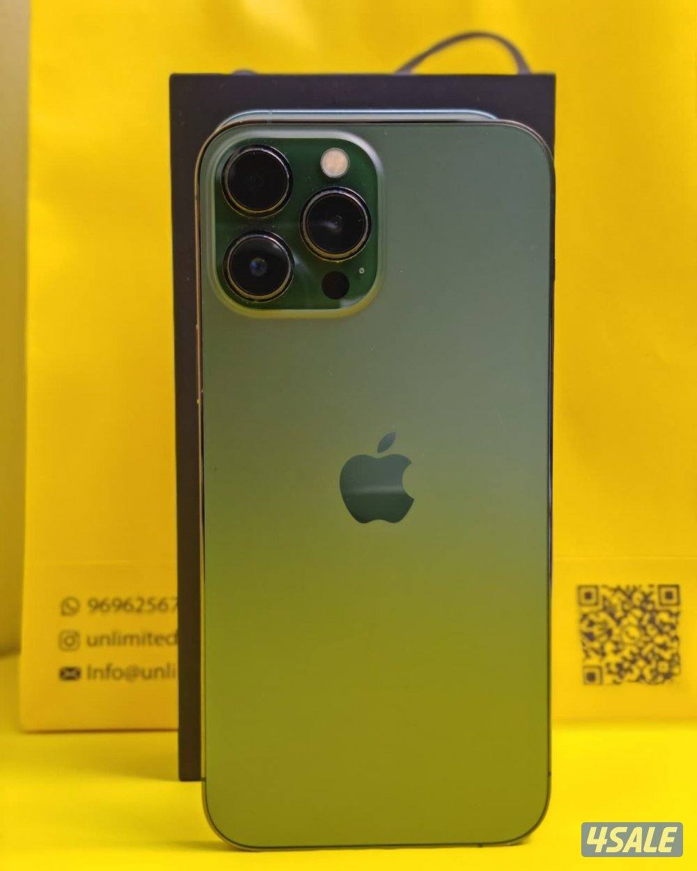 ايفون 13 Pro Max 256GB أخضر iPhone 13 Pro Max 256GB Green – Battery 827