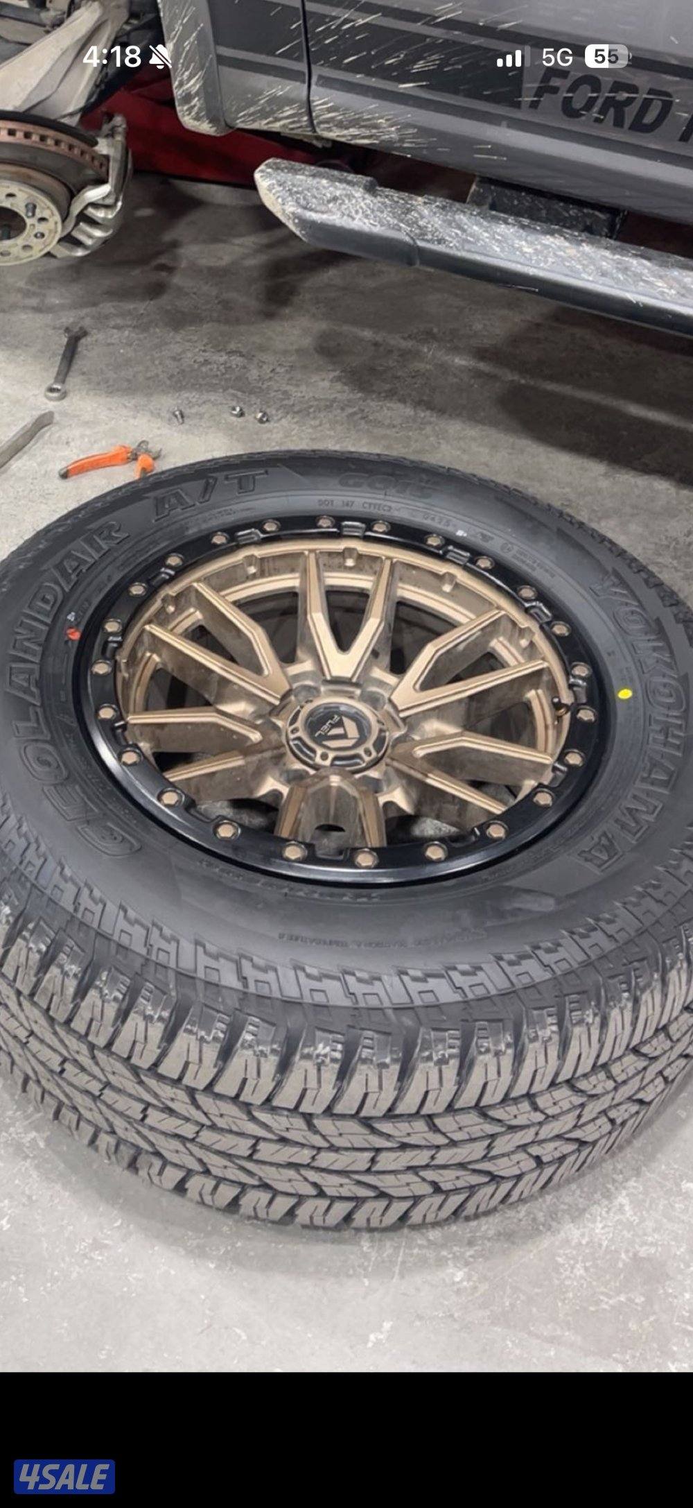 للبيع رنقات فيول برونزي حجم 18 اصليه من orp (من غير التواير)3