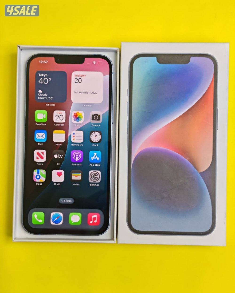ايفون 14 بلس – 128 جيجا – أزرق iPhone 14 Plus 128GB Blue – Battery 87%1
