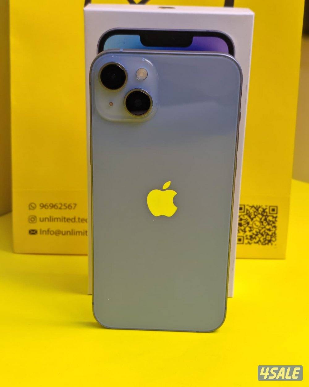 ايفون 14 بلس – 128 جيجا – أزرق iPhone 14 Plus 128GB Blue – Battery 87%8