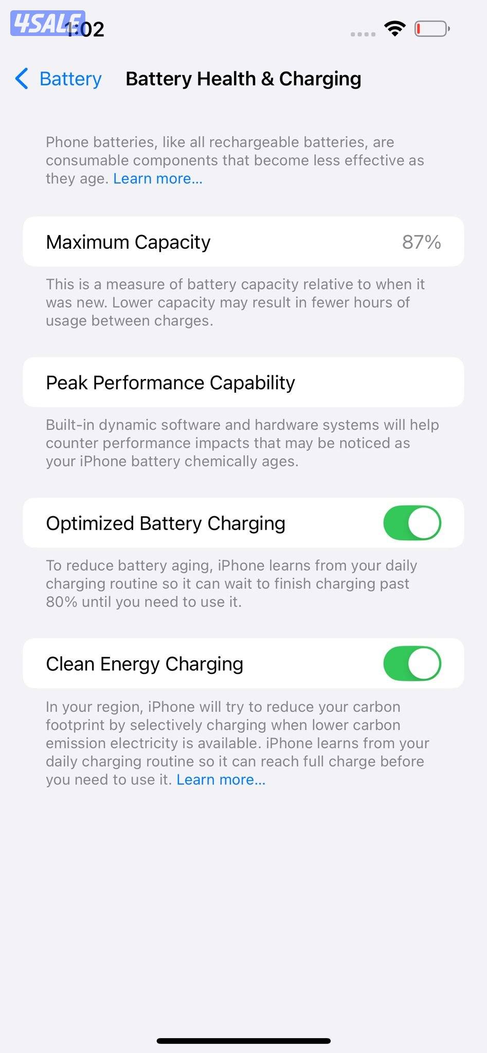 ايفون 14 بلس – 128 جيجا – أزرق iPhone 14 Plus 128GB Blue – Battery 87%11