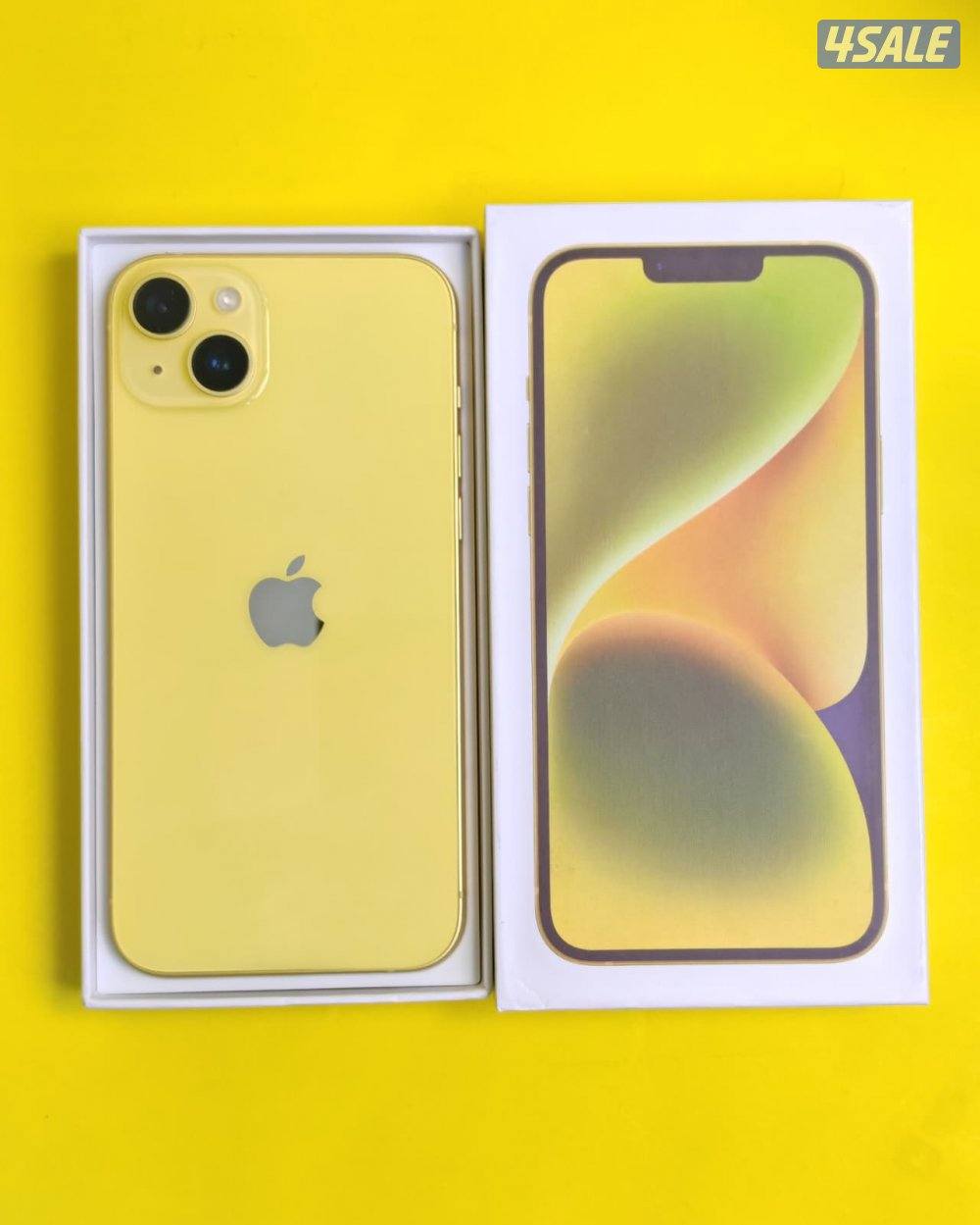 ايفون 14 بلس  128 جيجا – أصفر iPhone 14 Plus 128GB Yellow  Battery %860