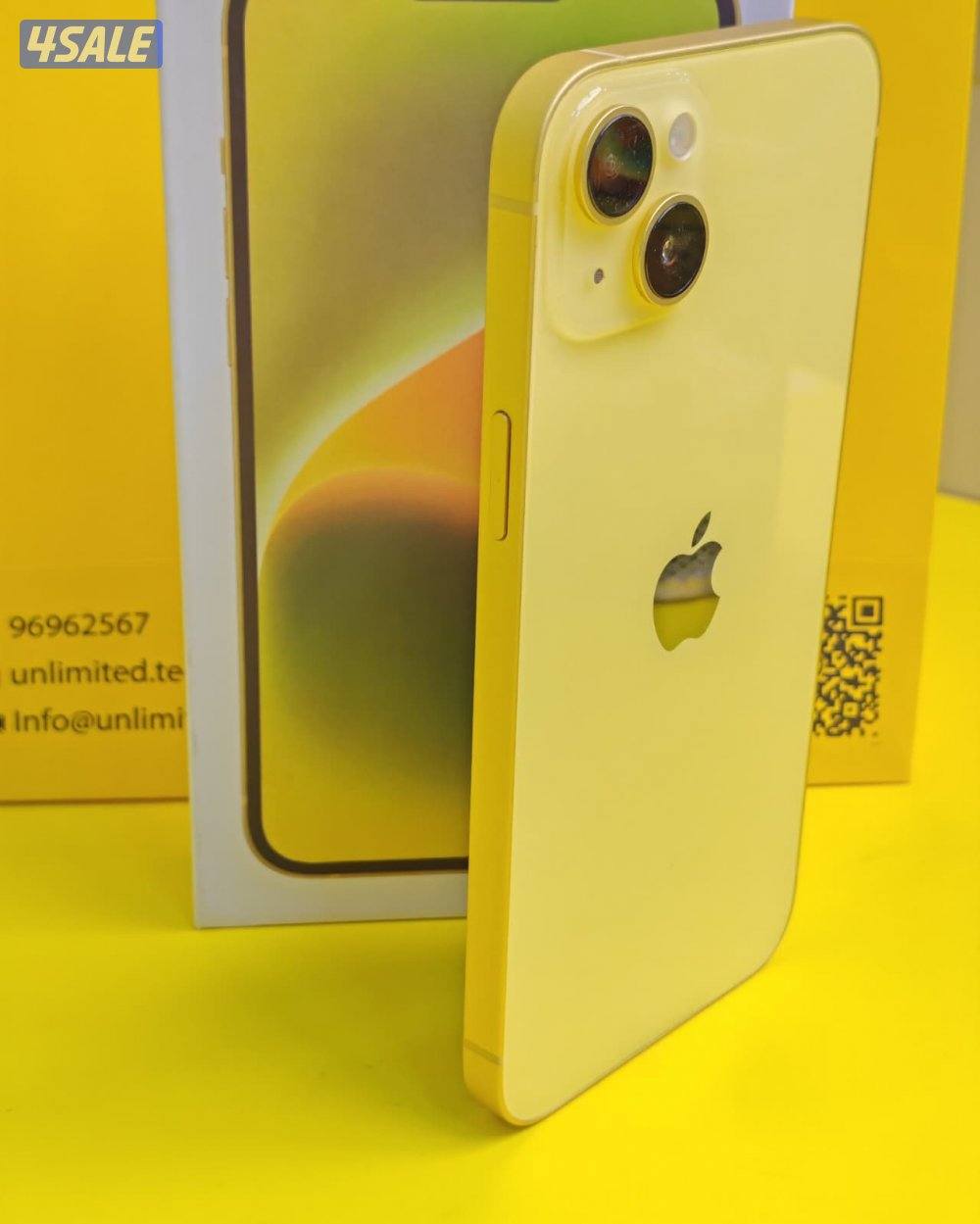 ايفون 14 بلس  128 جيجا – أصفر iPhone 14 Plus 128GB Yellow  Battery %861
