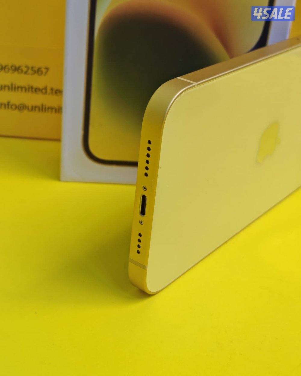 ايفون 14 بلس  128 جيجا – أصفر iPhone 14 Plus 128GB Yellow  Battery %863
