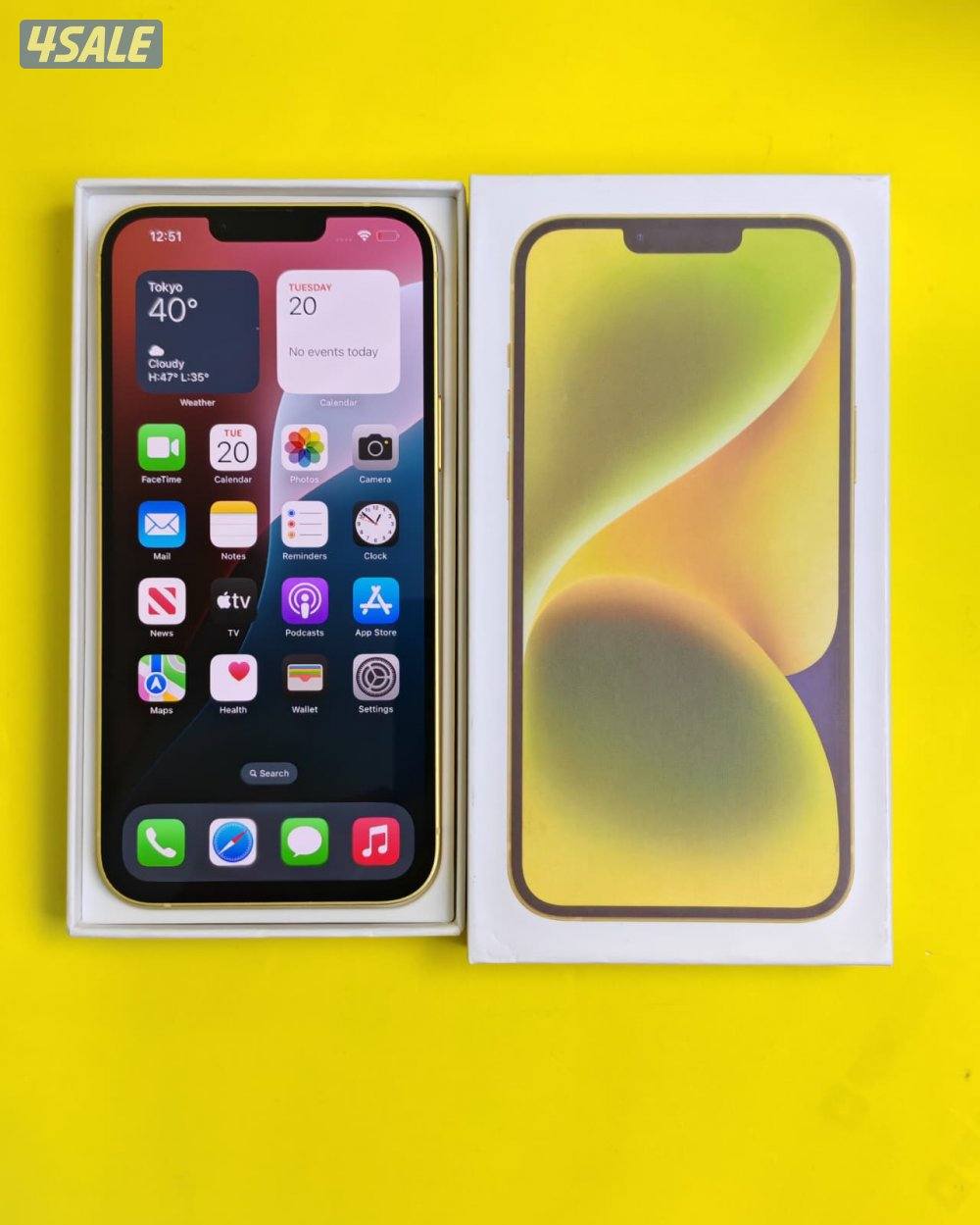 ايفون 14 بلس  128 جيجا – أصفر iPhone 14 Plus 128GB Yellow  Battery %867