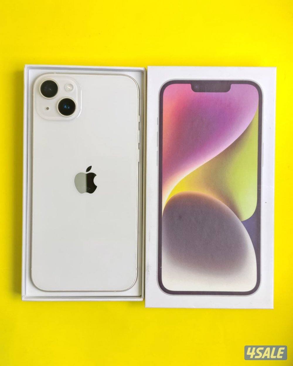 ايفون 14 بلس – 128 جيجا – أبيض iPhone 14 Plus 128GB White – Battery 830